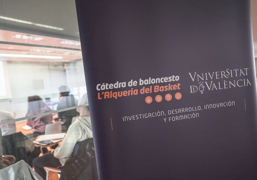 Cartel Cátedra de Baloncesto L’Alqueria del Basket–Universitat de València